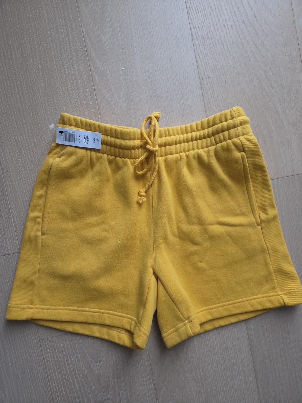 Women’s Yellow TNA Drawstring Fleece Shorts